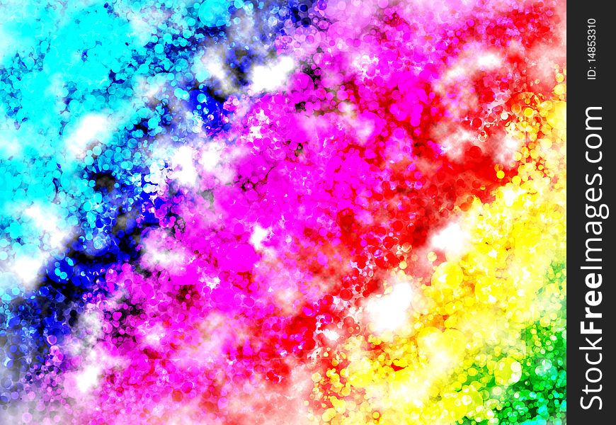 Vector Illustration Abstract Background with clouds on rainbow. Vector Illustration Abstract Background with clouds on rainbow