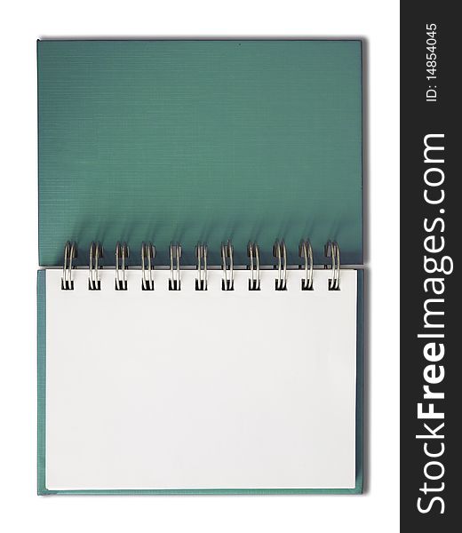 Notebook horizontal single blank page