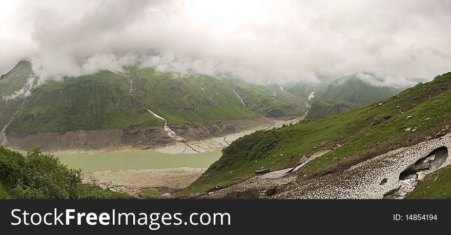 Landscape of alps mountain in cloudy day. Landscape of alps mountain in cloudy day.