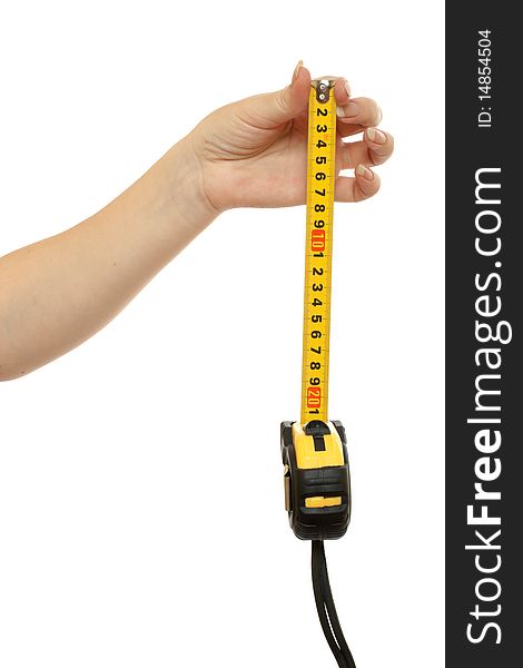 Tape-measure In A Beautiful Female Hand