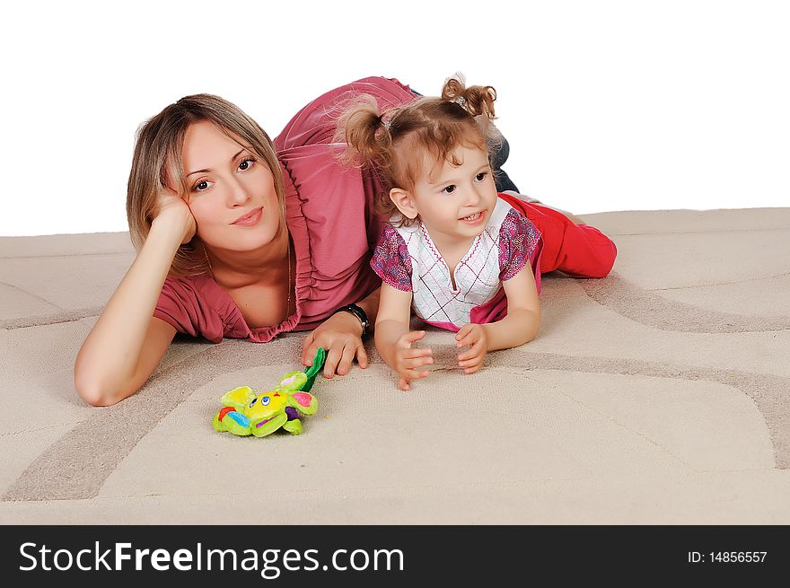 Mother And Her Young Daughter