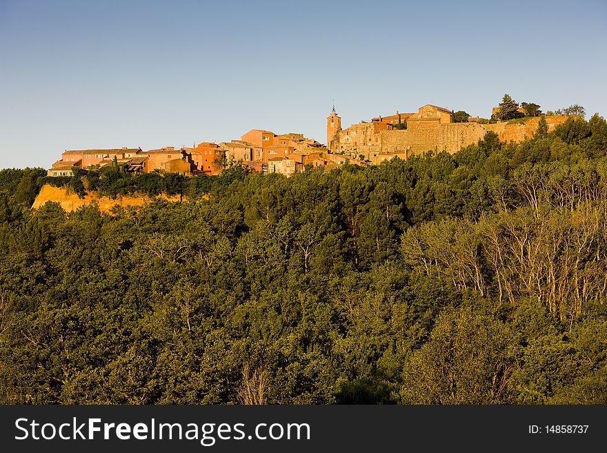 Village of Roussillon in Provence, France