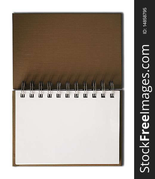 Brown Notebook Horizontal