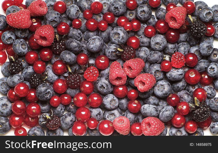 Detail of fresh berry fruit - full frame