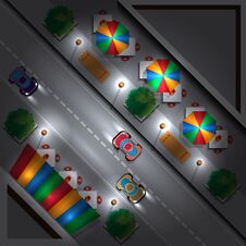 Free City Street At Night Royalty Free Stock Image - 148544246