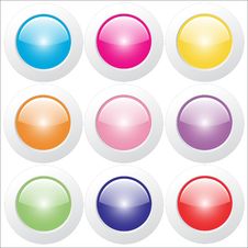 Web Buttons - Glossy Royalty Free Stock Images