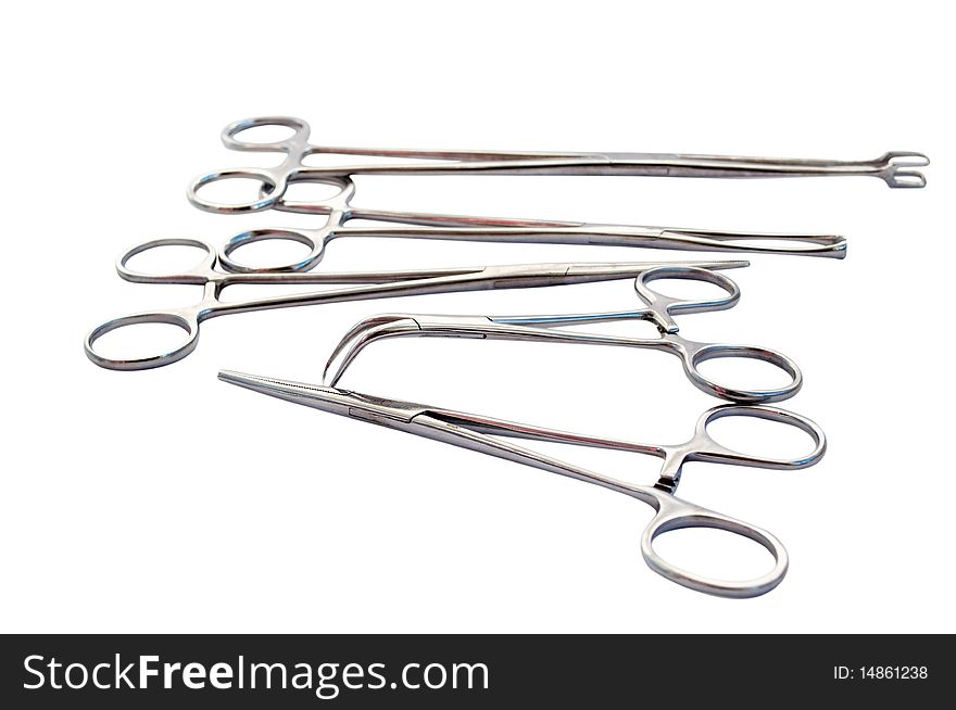 Surgical instrument on a white background