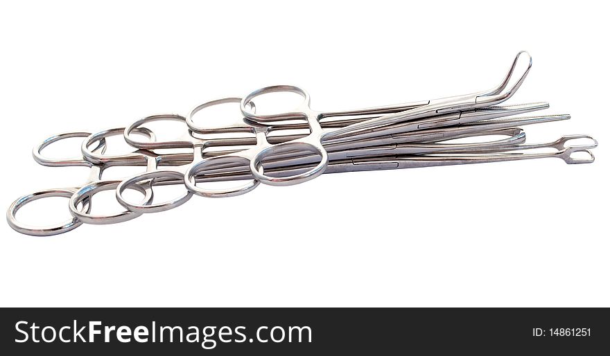 Surgical instrument on a white background