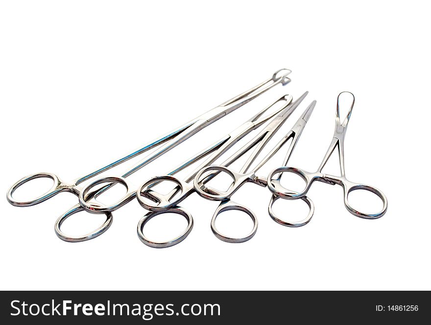 Surgical instrument on a white background