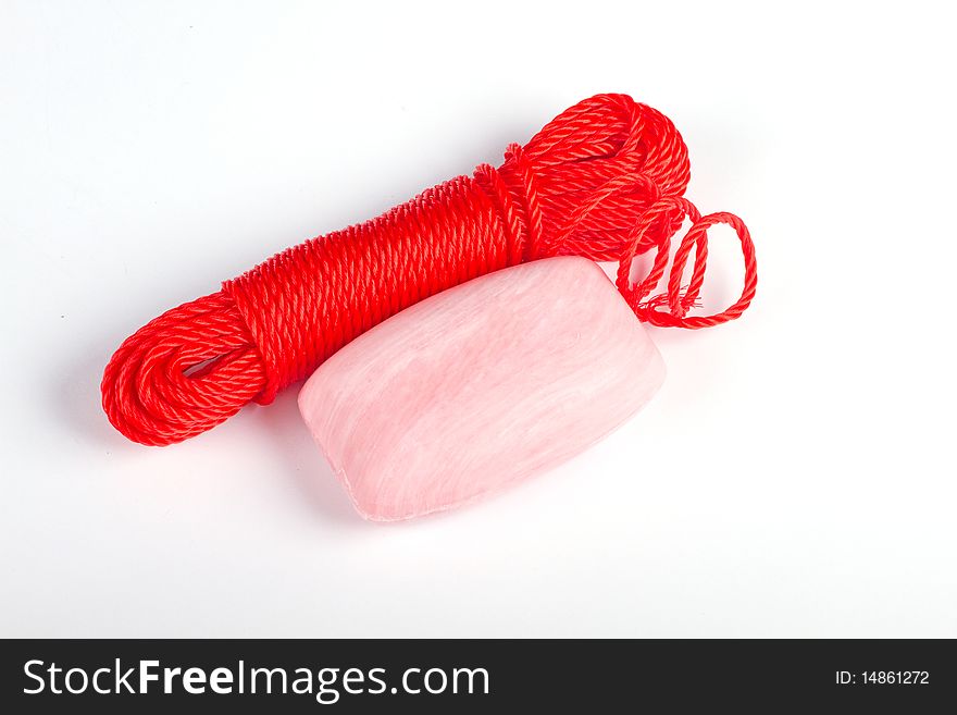 Red rope and soap