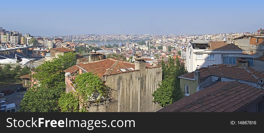 View Over An Urban Cityscape