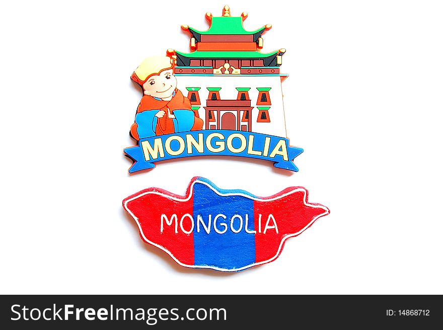 Map and logo of Mongolia