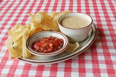 Salsa And Chips Royalty Free Stock Photo Salsa And Chips Royalty Free Stock Photo