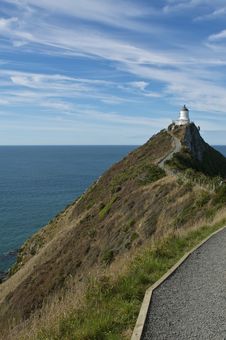 Nugget Point Lighthouse Royalty Free Stock Photo Nugget Point Lighthouse Royalty Free Stock Photo