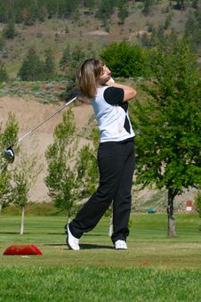 Female Golfer Stock Photo Female Golfer Stock Photo