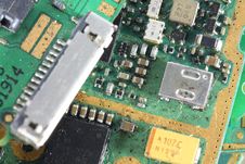 Ruin Mobile Phone Mainboard. Royalty Free Stock Photo Ruin Mobile Phone Mainboard. Royalty Free Stock Photo