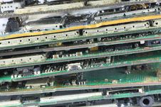 Ruin Mobile Phone Mainboard. Royalty Free Stock Photography Ruin Mobile Phone Mainboard. Royalty Free Stock Photography