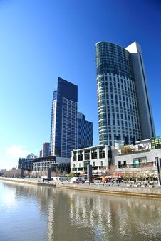 Melbourne Skyline Stock Photography