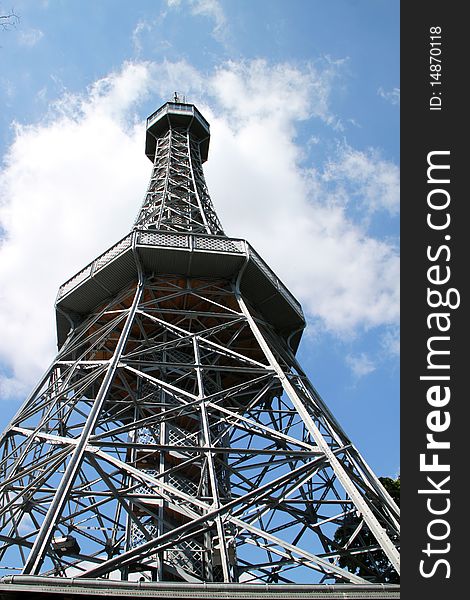 Replica Eiffel Tower in Prague, Czech Republic. Replica Eiffel Tower in Prague, Czech Republic