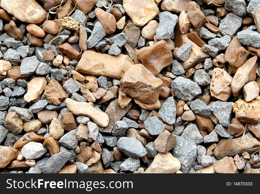 Gray and brown rocks for background