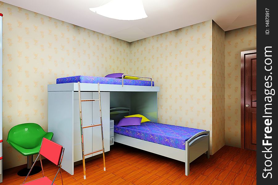 A children's bedroom design proposal