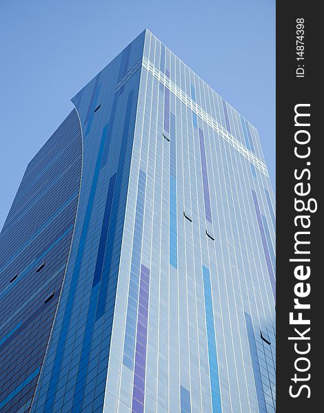 Photo of a modern building in New York City, USA. Photo of a modern building in New York City, USA