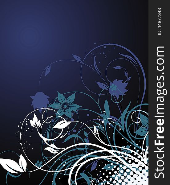 Floral background for design (vector). Floral background for design (vector)