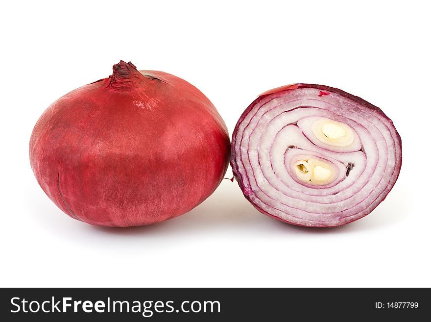 Shallot isolated on white background