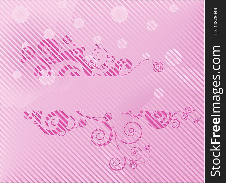 Multilayer pink grunge vector background. Multilayer pink grunge vector background