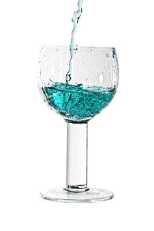 Splash In A Glass Royalty Free Stock Image Splash In A Glass Royalty Free Stock Image