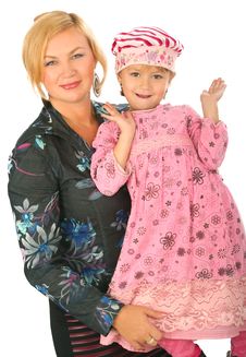 Mother With Little Daughter Royalty Free Stock Photo
