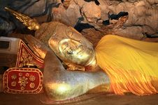 The Reclining Buddha In The Cave Of Thailand Stock Photo The Reclining Buddha In The Cave Of Thailand Stock Photo