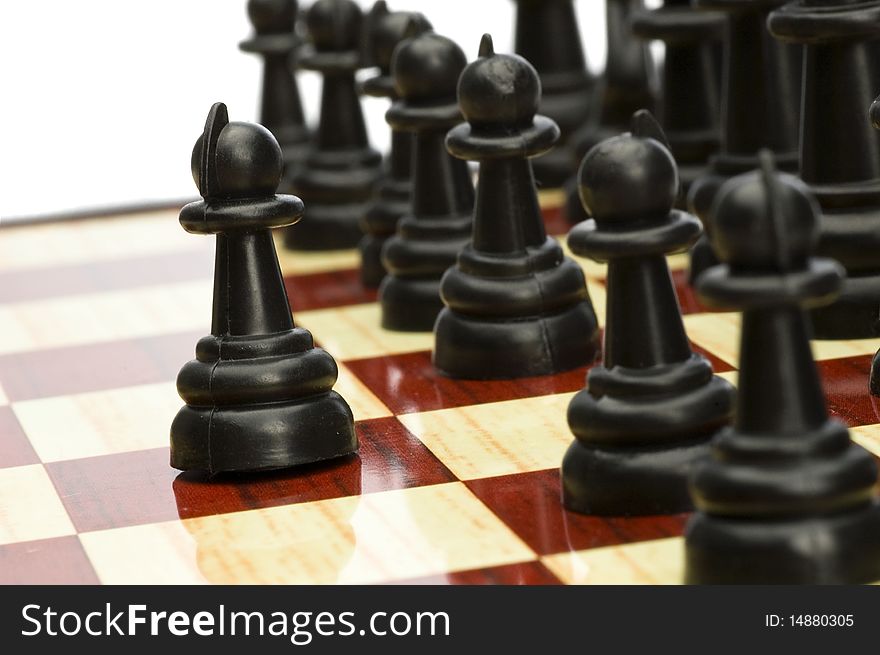 Start of plaing chess with black. Start of plaing chess with black