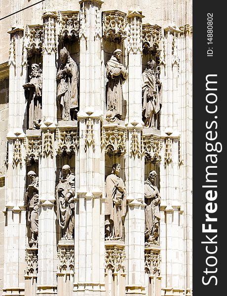 Detail of Cathedral of Seville, Andalusia, Spain