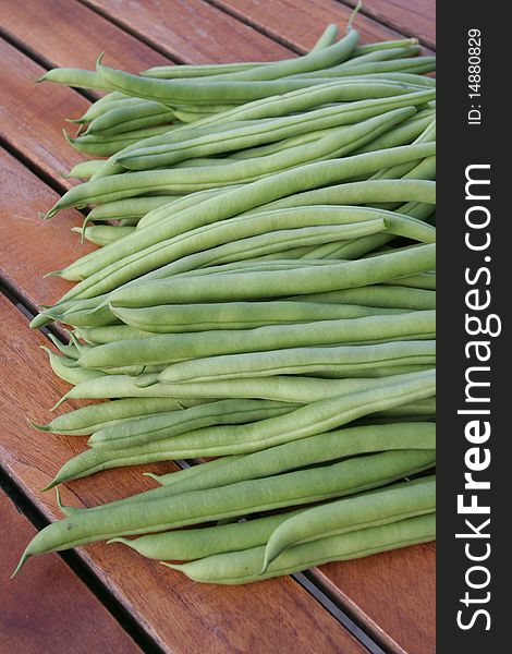French Green Beans On Table