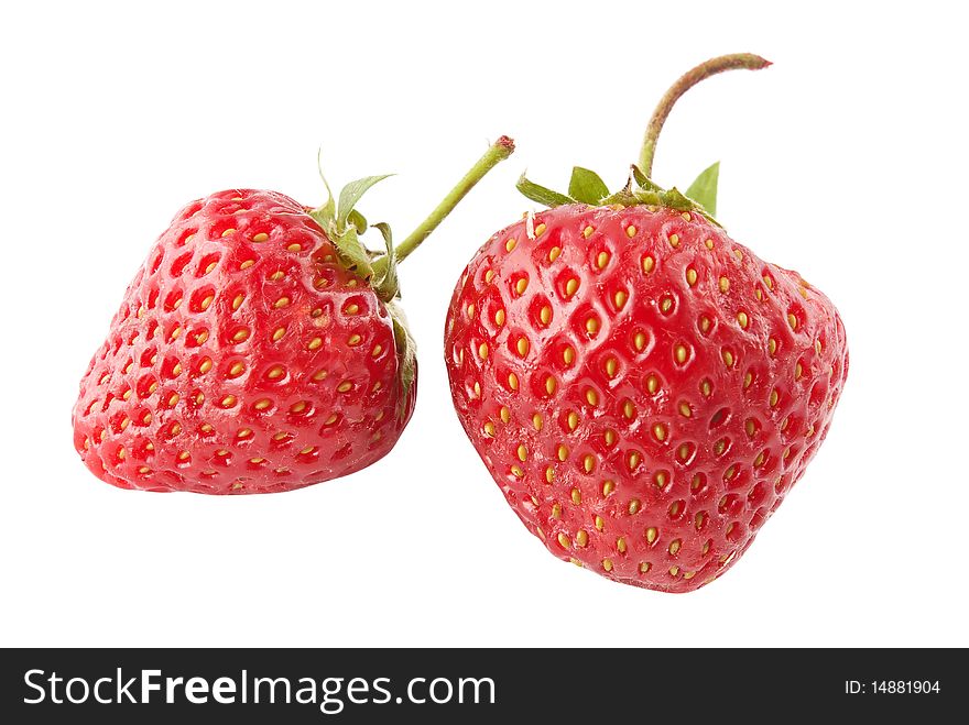 Fresh strawberry  isolated white background