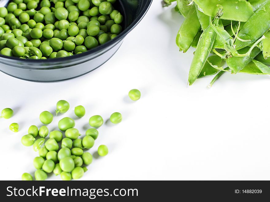 Fresh Shelled Peas Upclose