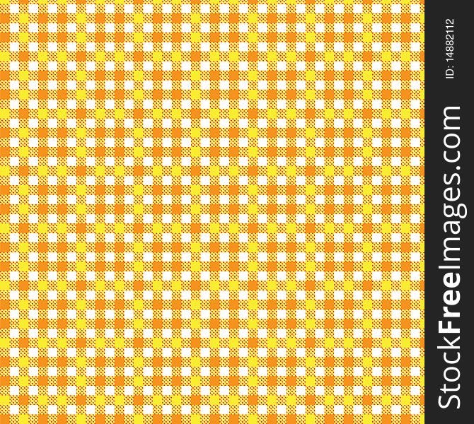 Pattern tablecloth yellow orange