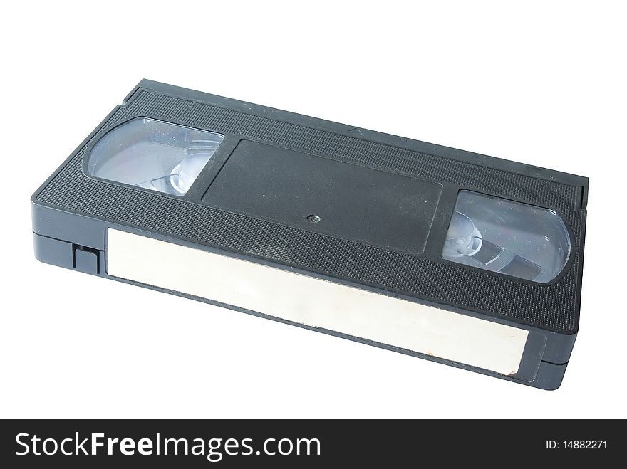 VHS Video Cassette over white