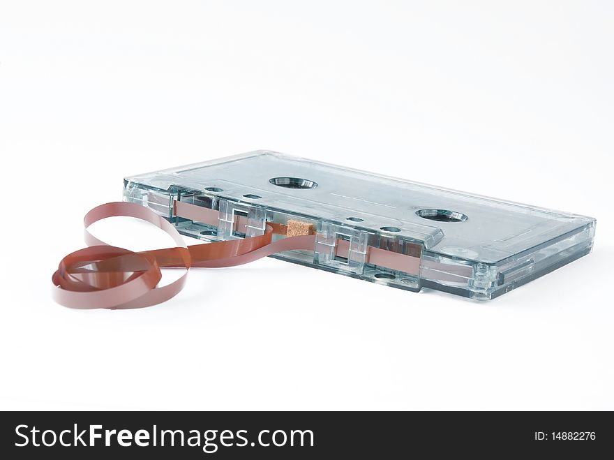 Broken Audio Cassette Tape