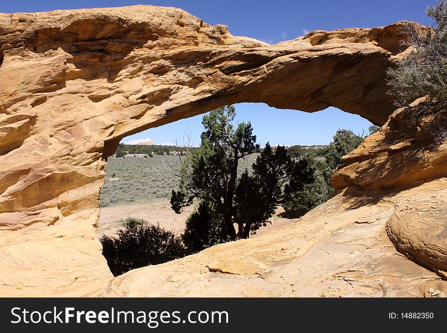 Dutchman Arch located in the San Rafael Swell area of Utah.