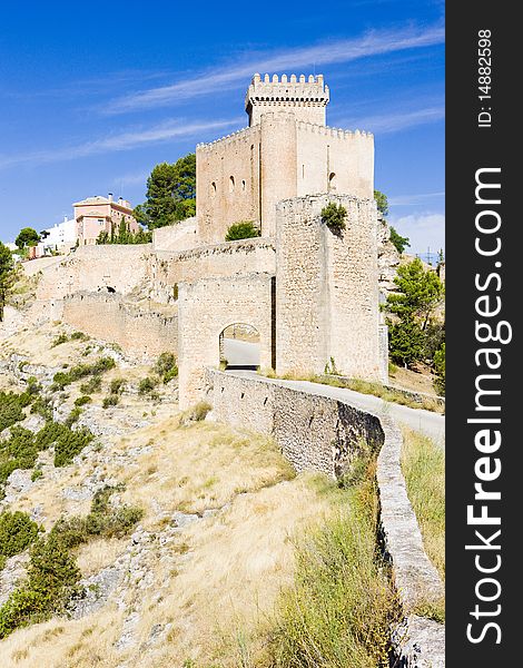 Marques de Villena Castle in Alarcon, Castile-La Mancha, Spain