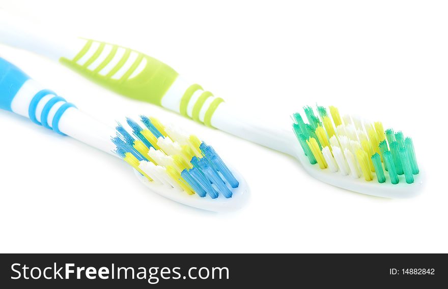 Two tooth-brushes