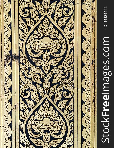 Graphic ornament column decoration in the Grand Palace, Bangkok. Graphic ornament column decoration in the Grand Palace, Bangkok