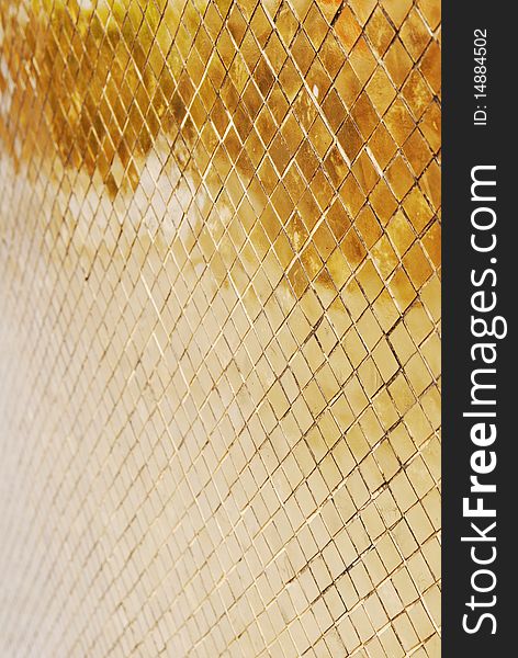 Golden Tiled Background