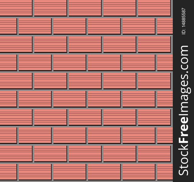Shaped pattern of brick textures. Shaped pattern of brick textures