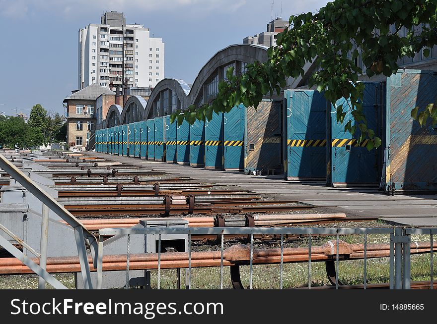 Depot of the Kiev underground. Depot of the Kiev underground