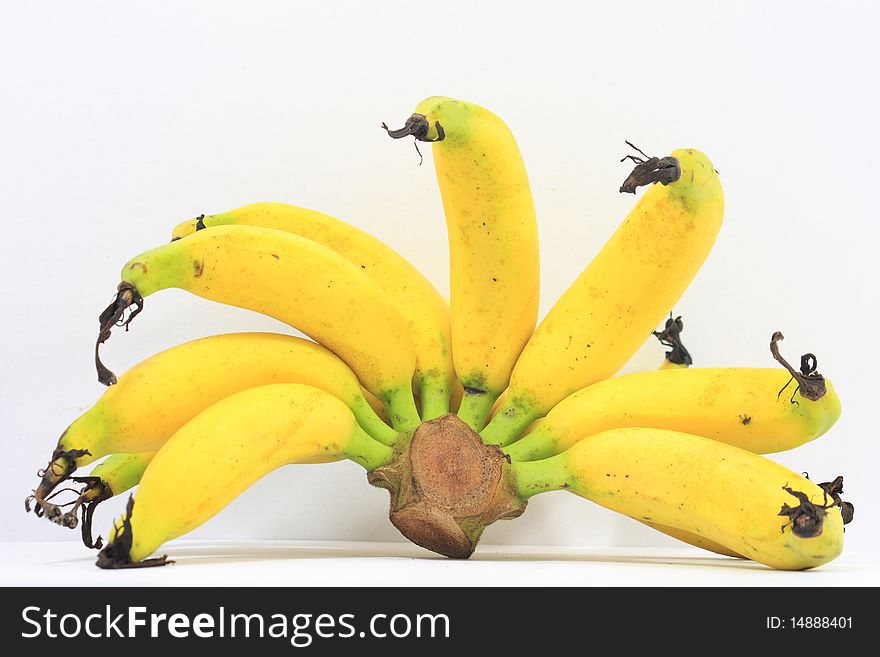 Asia mini banana .,one of delicious fruit. Asia mini banana .,one of delicious fruit