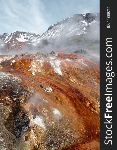 Valley of Geysers, Kamchatka, Kronotsky reserve. Valley of Geysers, Kamchatka, Kronotsky reserve