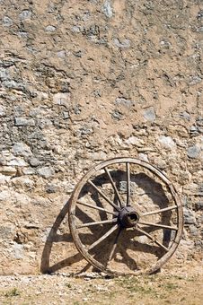 Wheel At A Brickwall Stock Images Wheel At A Brickwall Stock Images